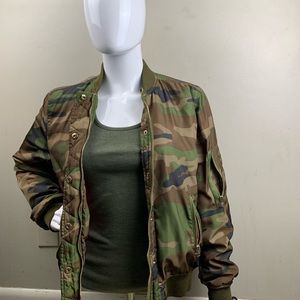 Forever 21 Camouflage Bomber Jacket